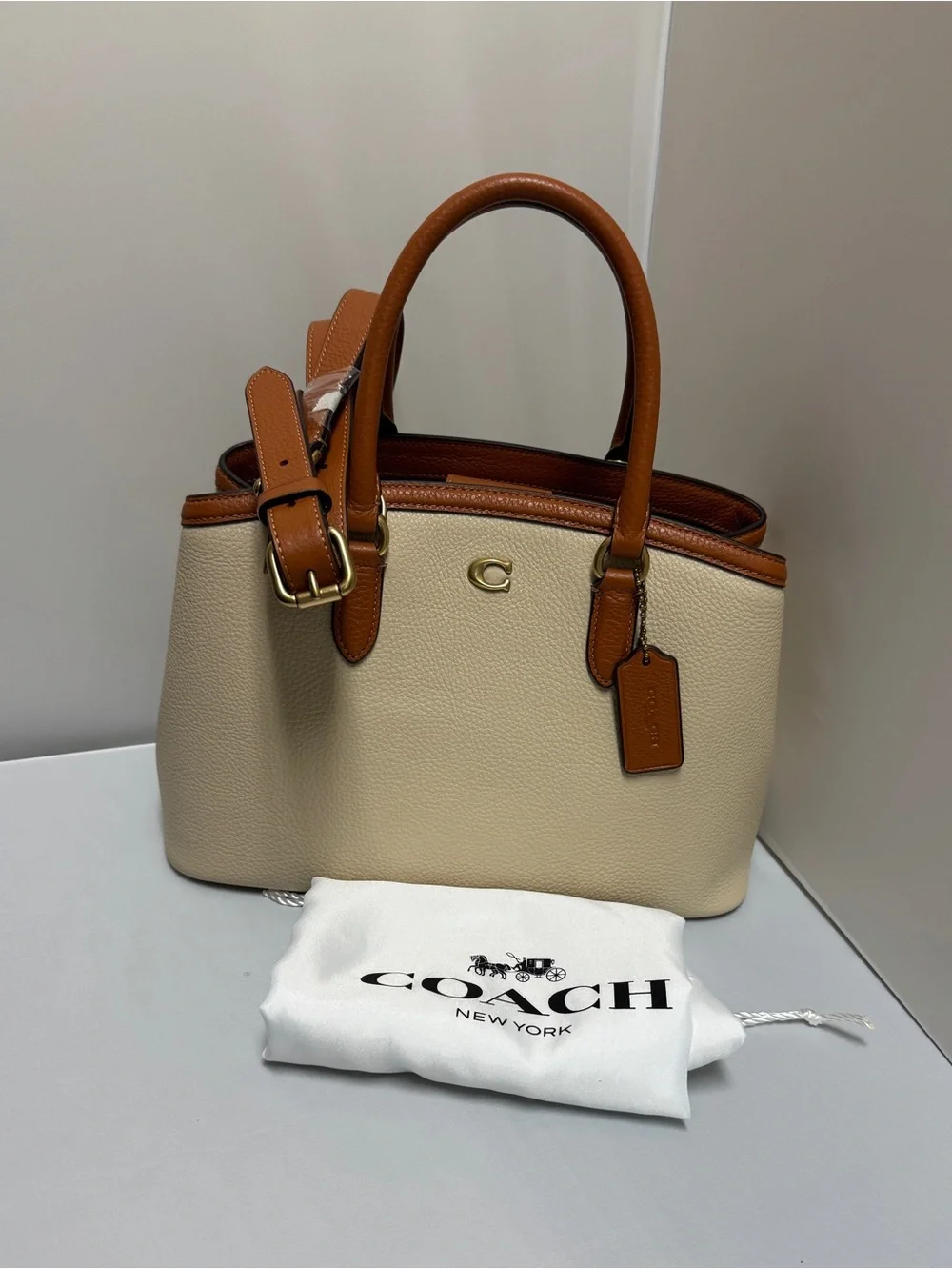 Coach Legacy Leather carryall tan and saddle